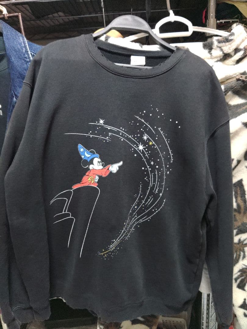 古着　Disney FANTASIA ミッキーマウス スウェットM(XL位)