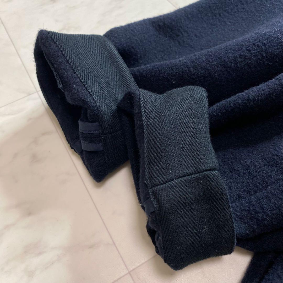 グランマママドーター　ネイビー濃紺　スタンドカラー　ダッフルコート　ロングコート