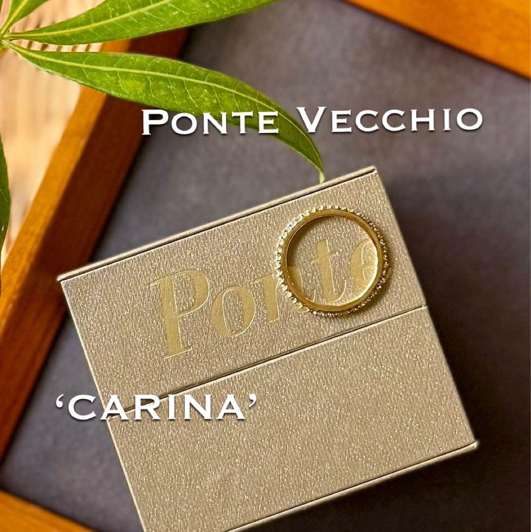 ポンテヴェキオ◆カリーナ*9号*サファイアリング*フルエタニティ*K18ダイヤ