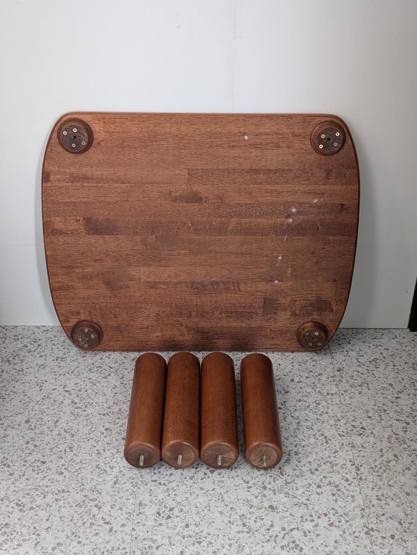 ビンテージ ウッド センターテーブル 木製 座卓 チェスナットブラウン