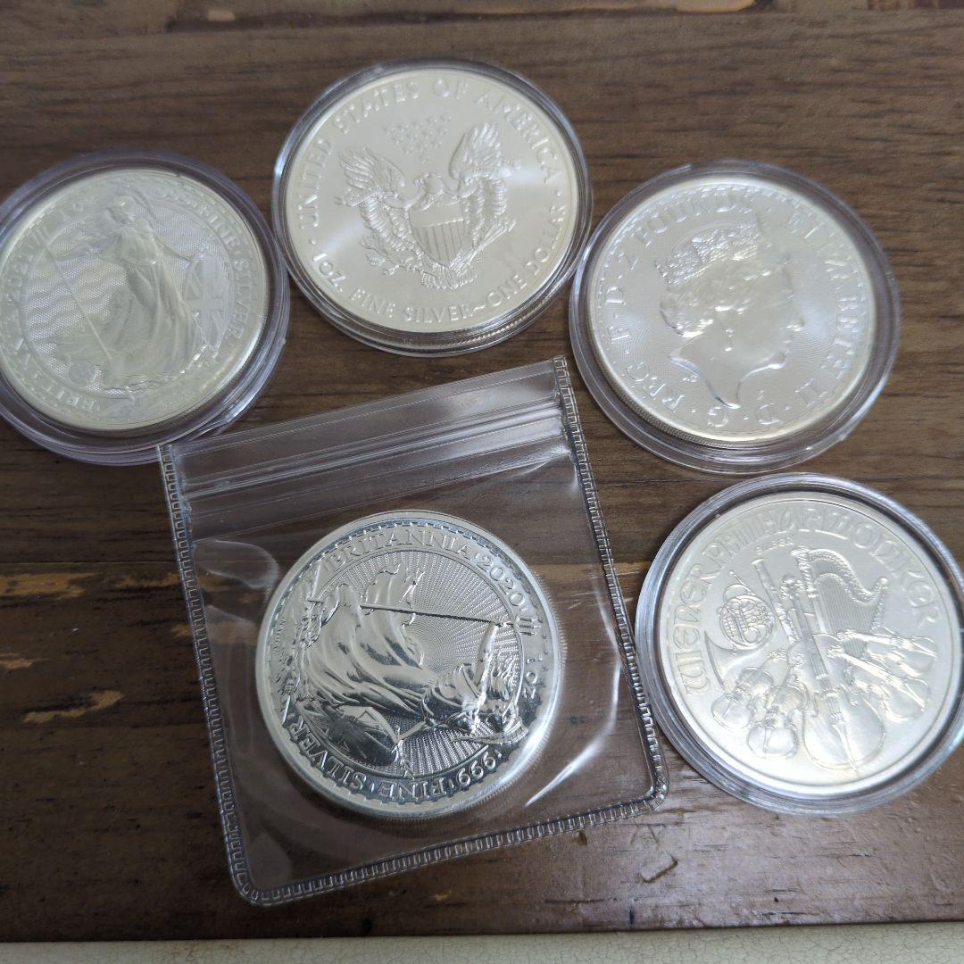 1oz　銀貨　5枚セット