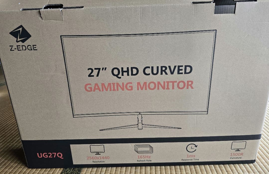 最終値下げ Z-Edge 湾曲ゲーミングモニター 165Hz 27インチ
