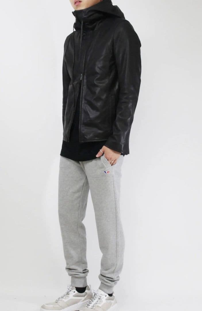 DOMENICO+SAVIO 亀梨和也さん着用モデル レザーパーカー サイズ46