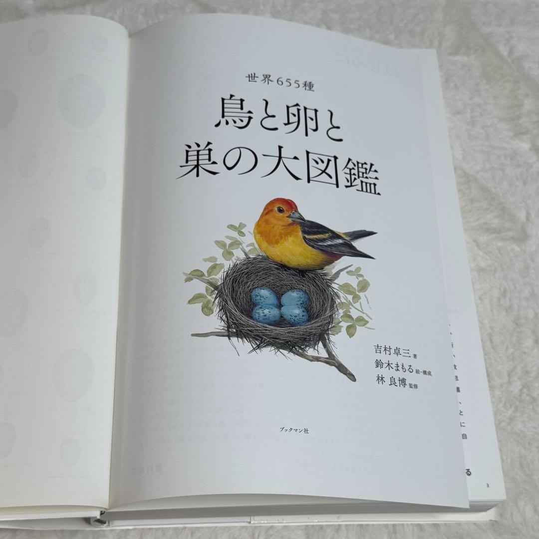 世界655種 鳥と卵と巣の大図鑑 吉村卓三 鈴木まもる