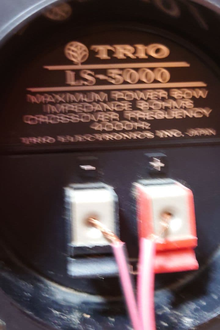 Rスピーカー2台まとめ売りTRIO LS-5000 最大出力60W インピ8Ω