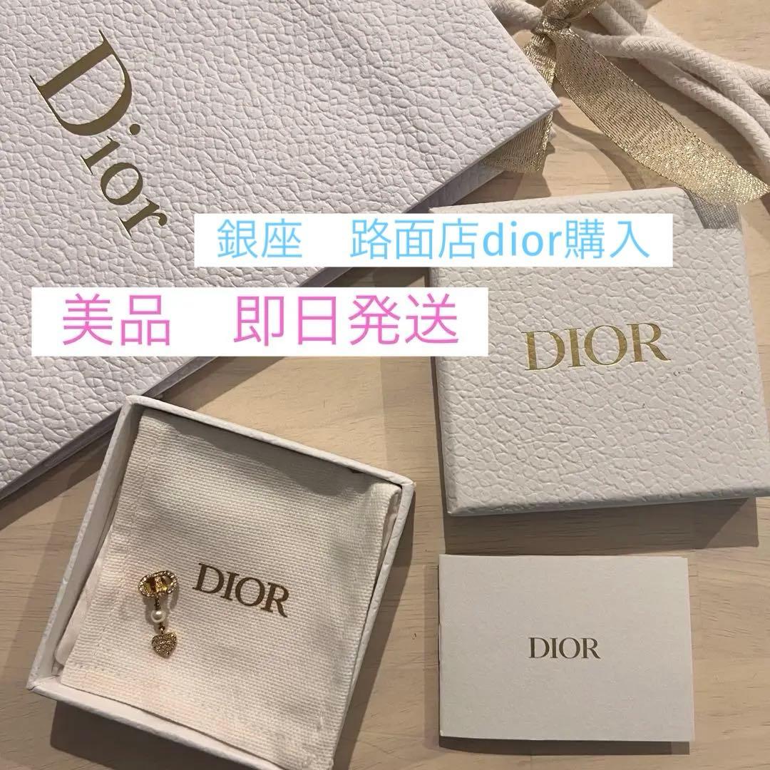 ［正規品　美品］ dior ハートビジューピアス　片方