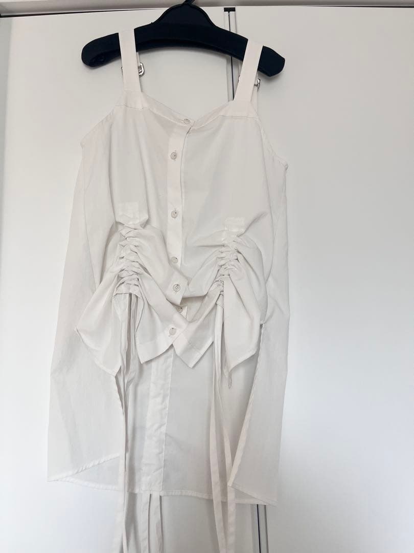 UN3D.　アンスリード　HEM GATHER SH CAMISOLE ホワイト