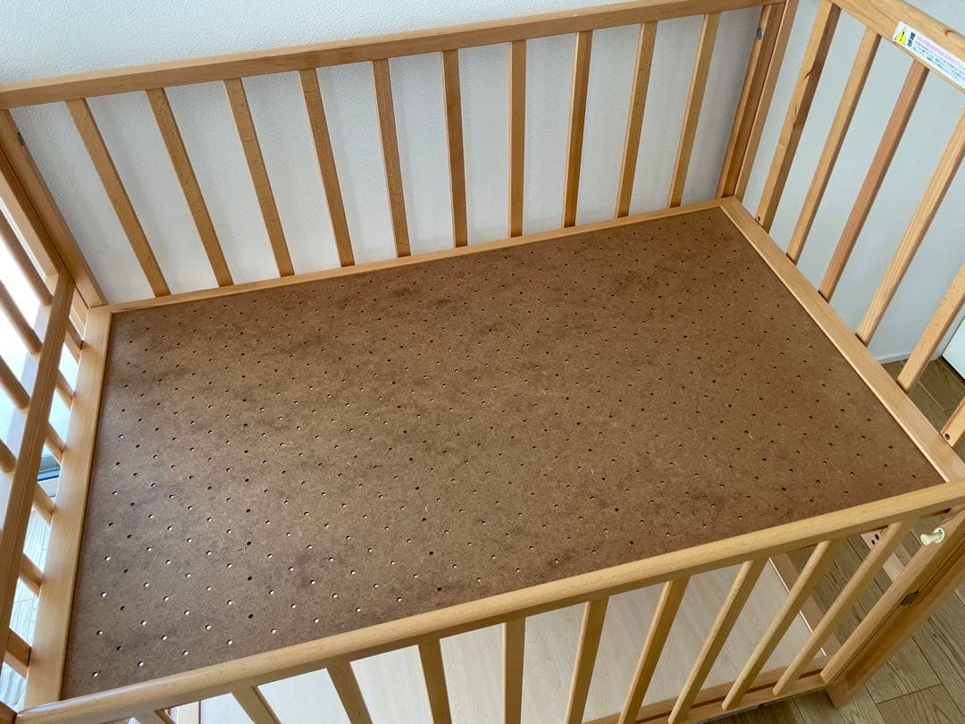 ヤマサキ　ベビーベッド ツーオープン　ハイタイプ