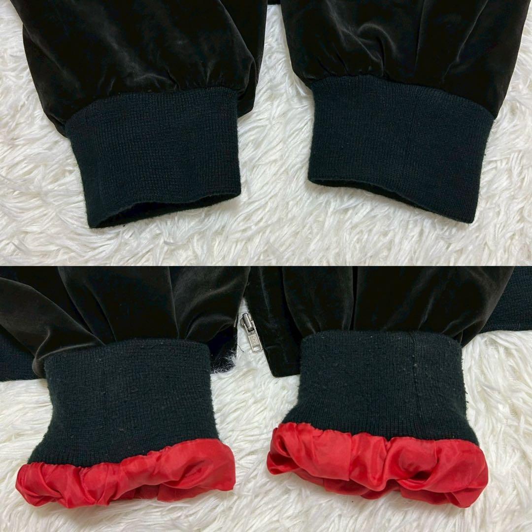 豪華刺繍 別珍 スカジャン 3L 昇り龍 鷲 鷹 鳳凰 ベロア スーベニア 黒