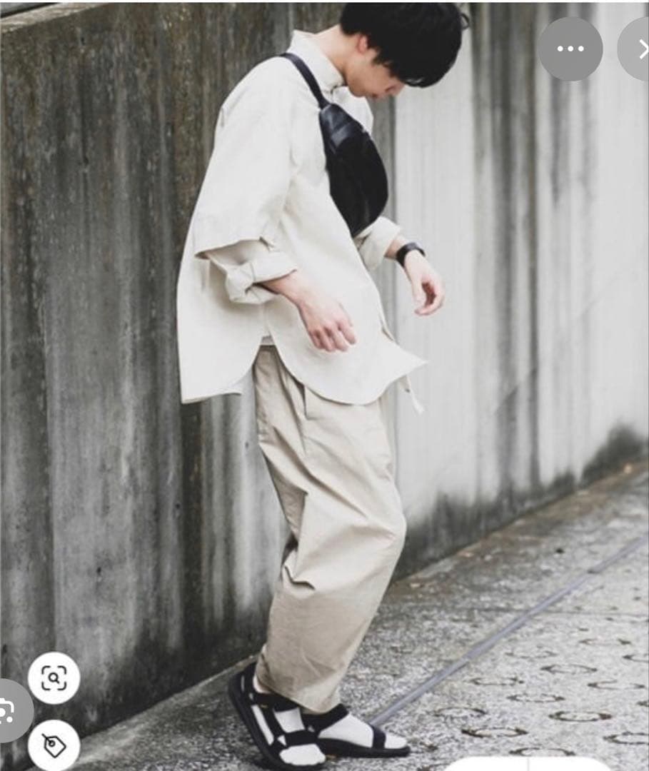 name. ホワイト オーバーサイズシャツ 長袖