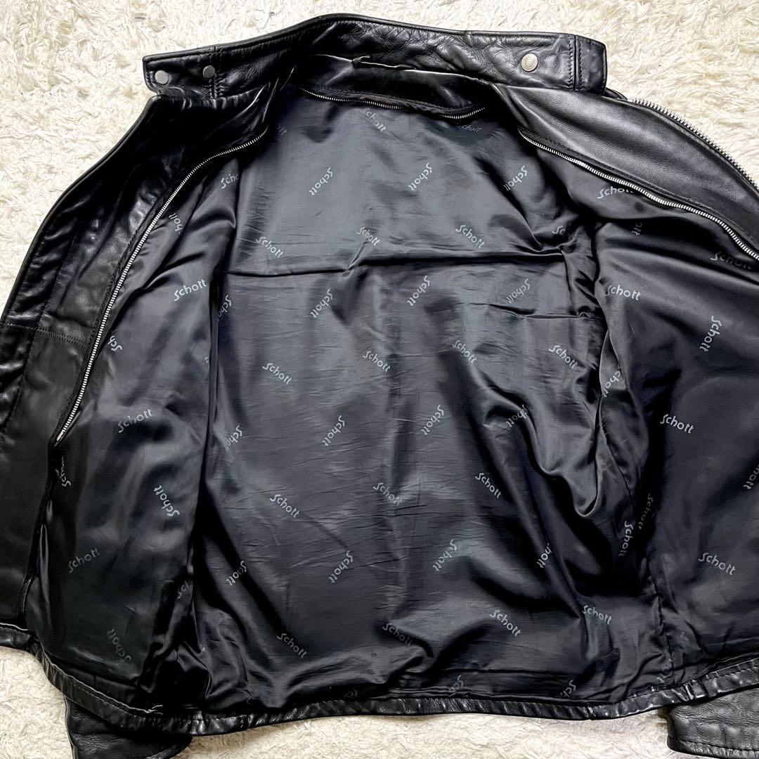 美品/2way/ライナー✨ショット シングルライダース レザージャケット 141