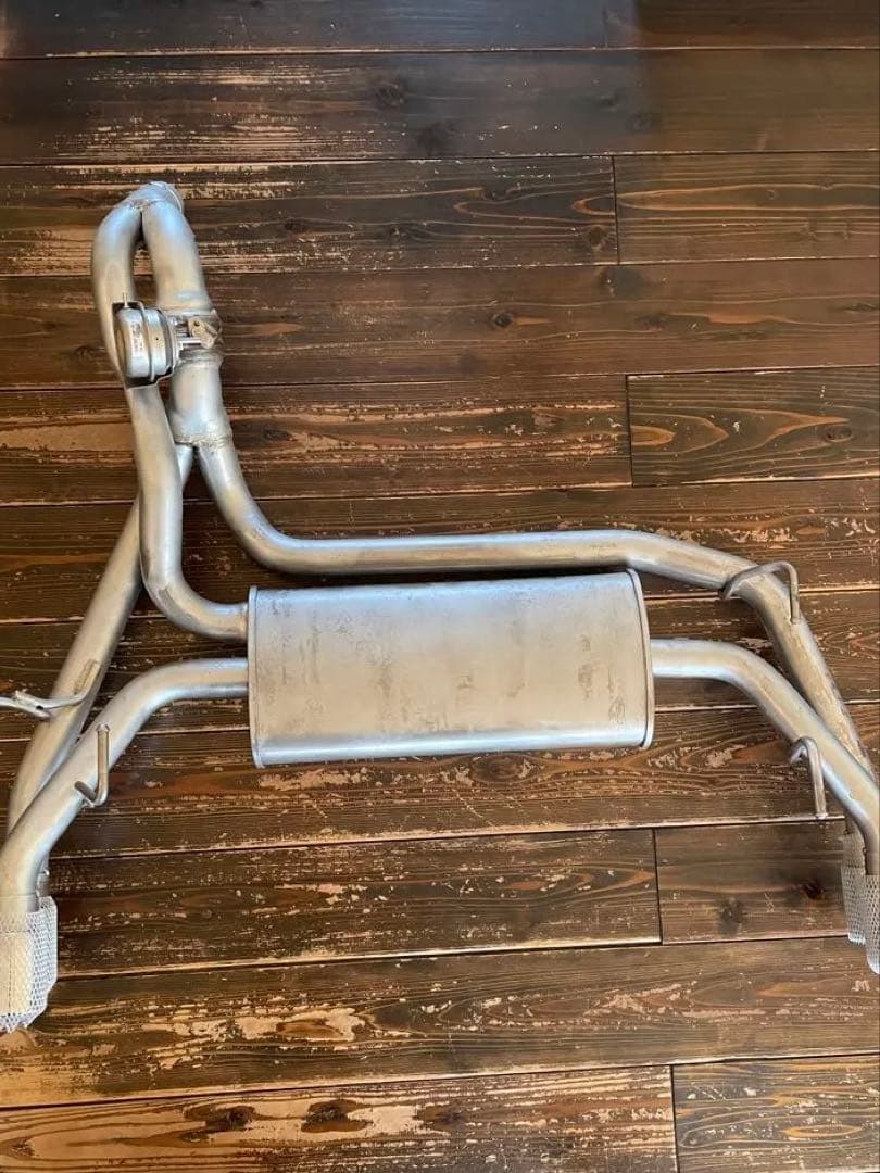 未使用〉ABARTH ステンレス製デュアルエキゾーストマフラー／レコードモンツァ