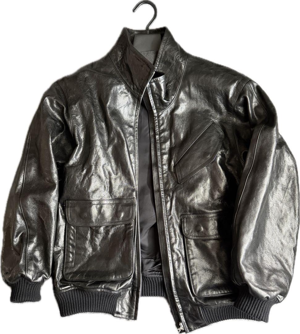 ジャケット・アウター AURALEE LAMB LEATHER ZIP BLOUSON 4 25AW