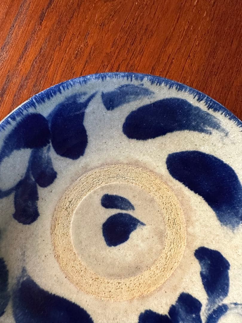 SALE【4枚組】やちむん 民藝 読谷山焼 北窯 宮城正亨 6.5寸皿 中皿浅鉢