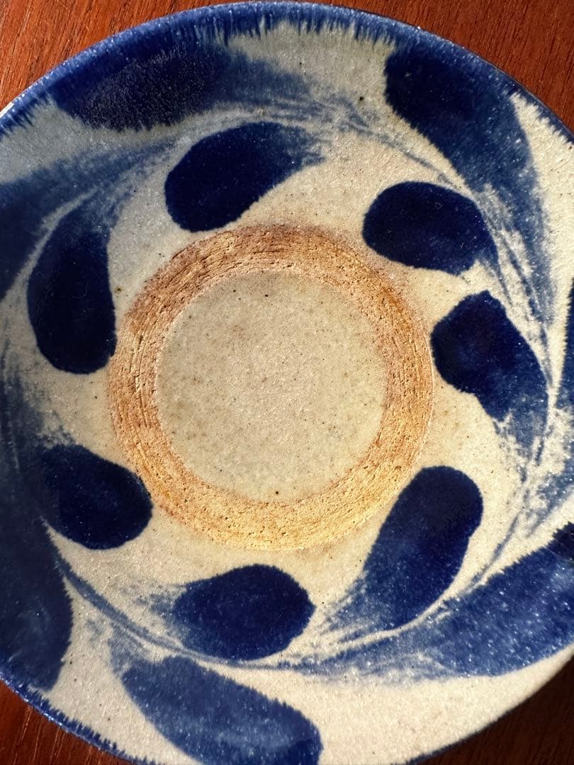 SALE【4枚組】やちむん 民藝 読谷山焼 北窯 宮城正亨 6.5寸皿 中皿浅鉢