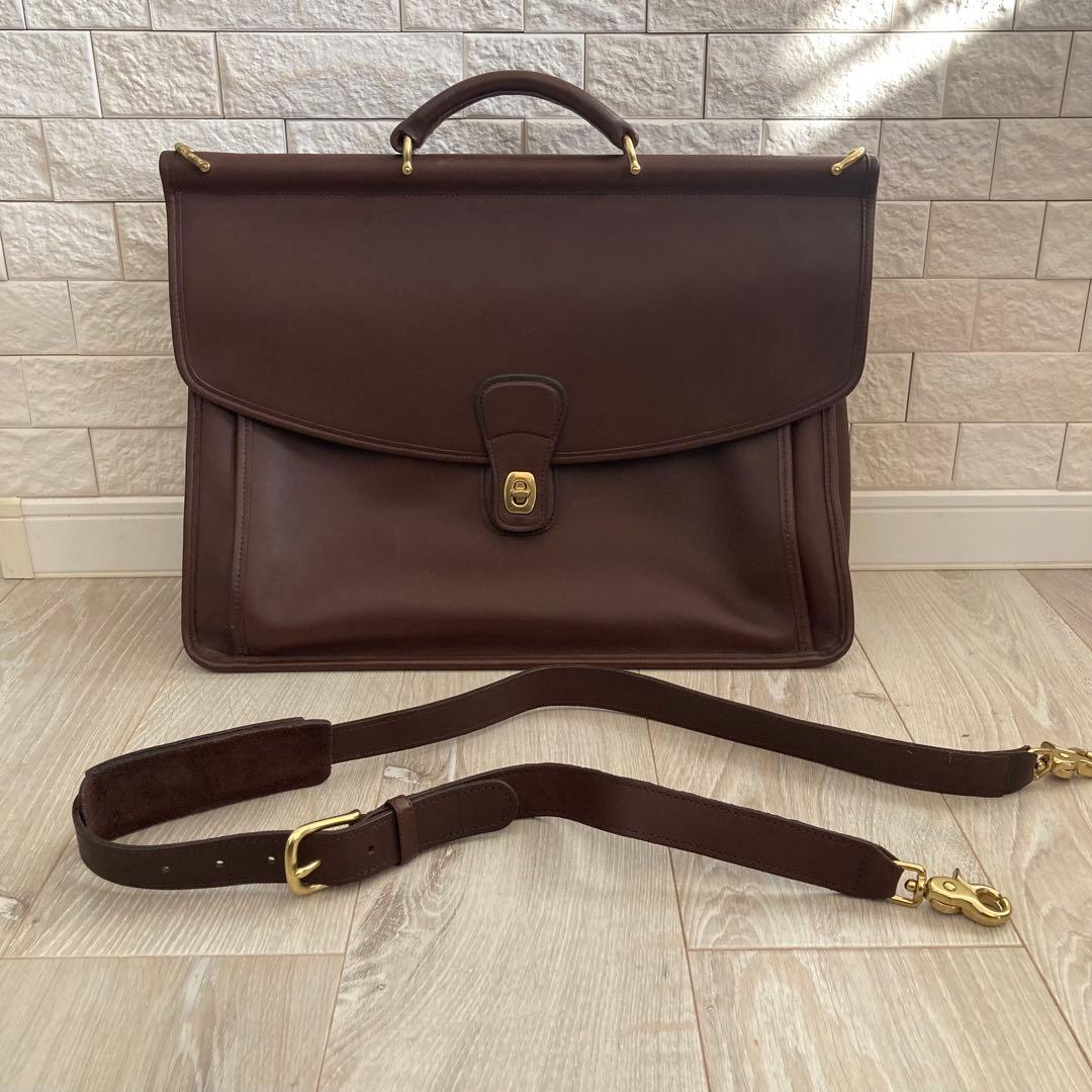 COACH オールドコーチ レザーブリーフケース