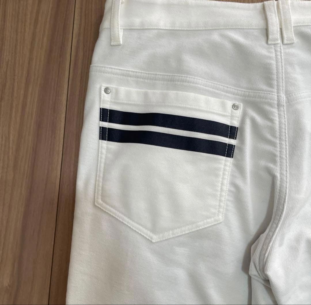 パーリーゲイツ パンツ　白　ホワイト　5 暖パン　秋冬　裏地付き　ストレッチ