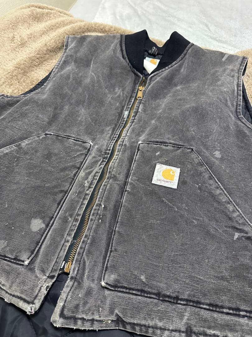 Carhartt ダックベスト　USA製　腰ゴム　90s