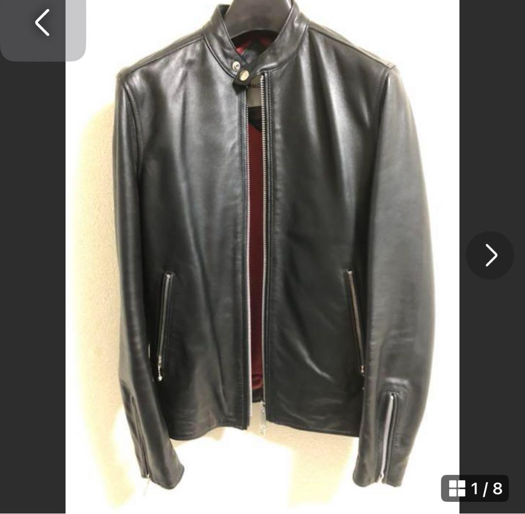 極美品　バッファローボブズ　シングルシープレザーライダース　レザージャケット