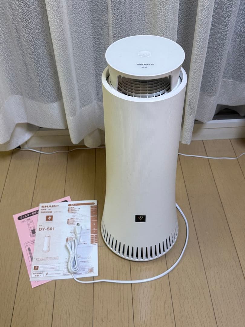 SHARP 脱臭機 DY-S01 ホワイト 取扱説明書付き