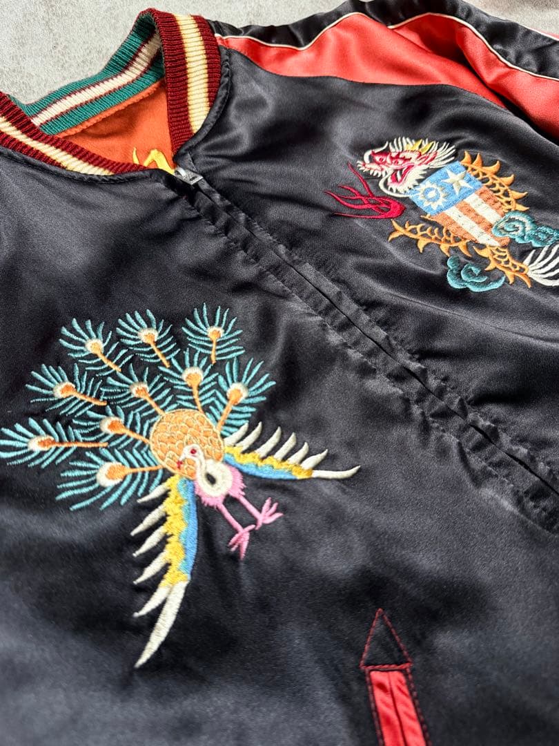 ２面用 テーラー東洋 USS 龍鷲 日本限定 スカジャン unisex サテン
