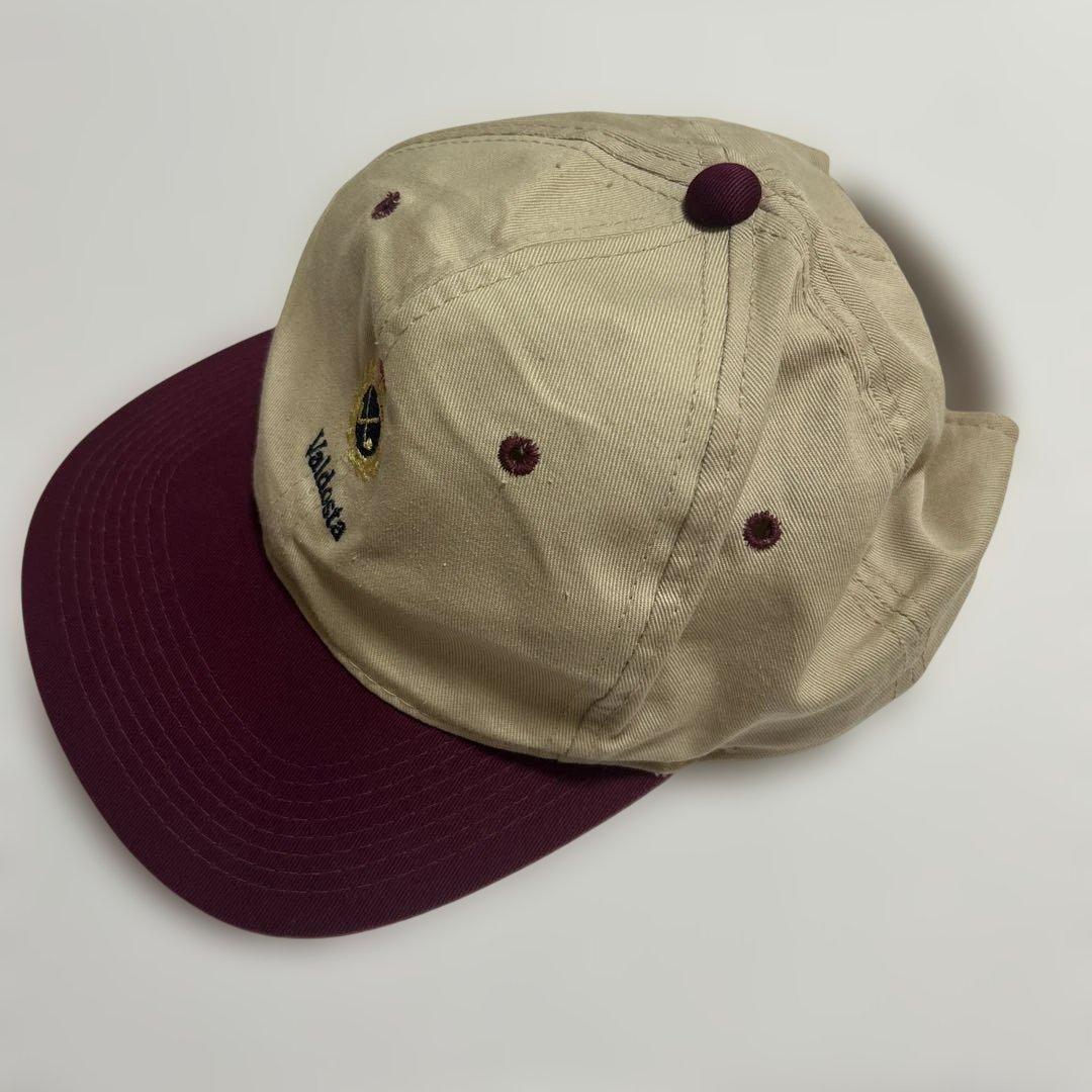 あ*様 80s ベージュ バーガンディ キャップ