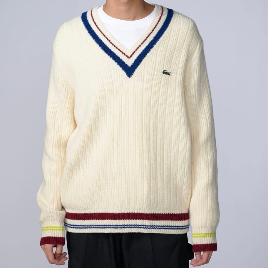 ゅーぽむ♡です☆LACOSTE ラコステ☆チルデンニット Lサイズ