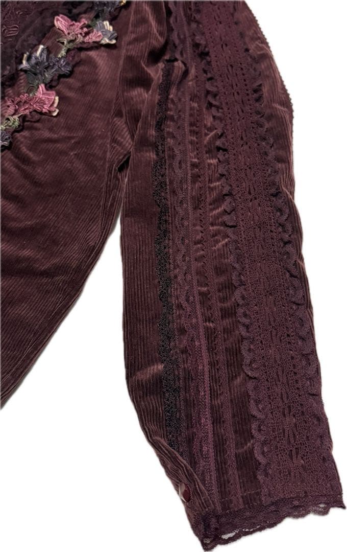 ドロシー(DOROTHY)刺繍　レースフリル　立体花　ジャケット　トップス