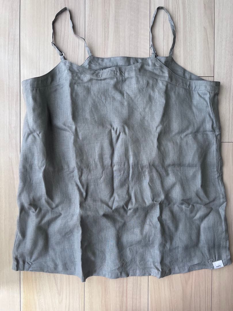 wafu. リネンキャミソール【トッキノン】S 銀鼠