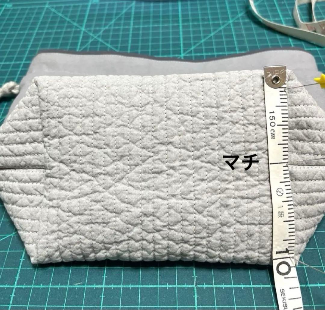 saki様　完成品　ヌビ　ハート/ダークグレー、グレー、キナリ　入園セット　7点