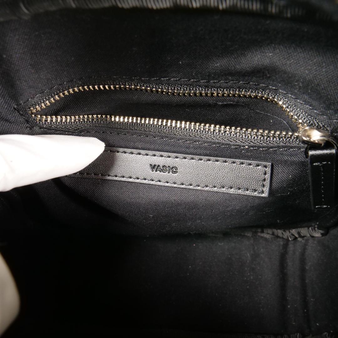 【MmyY】美品✨ハンドバッグ ショルダーバッグ パイソン柄 ブラック