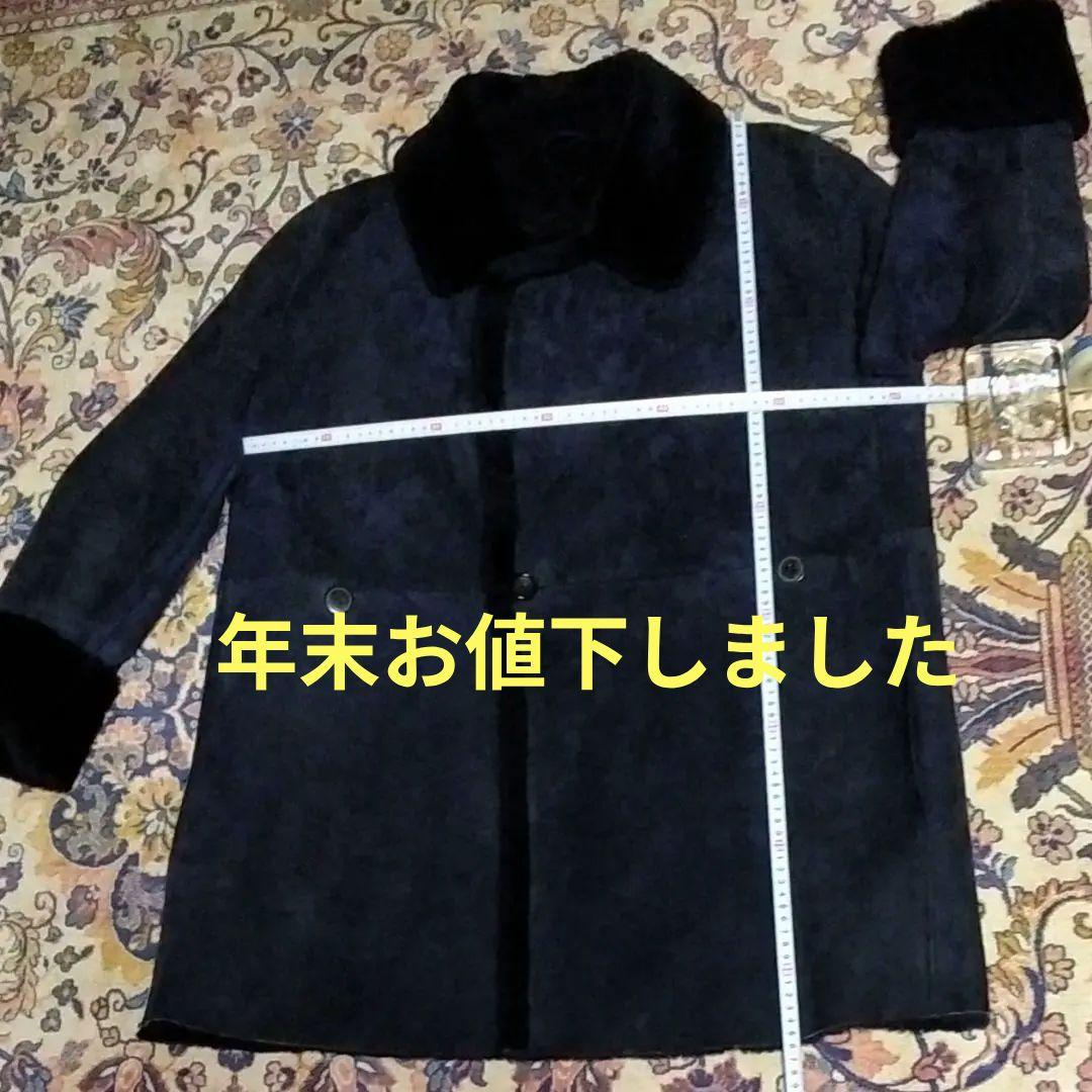 Hiro／年末お値下済／毛皮半コート 6 (ルッフォ) 濃紺