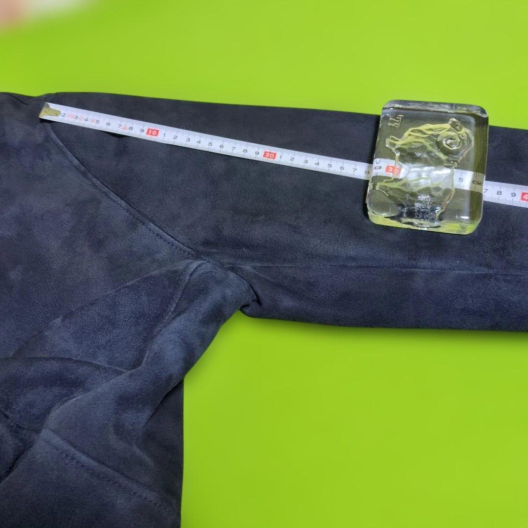 Hiro／年末お値下済／毛皮半コート 6 (ルッフォ) 濃紺