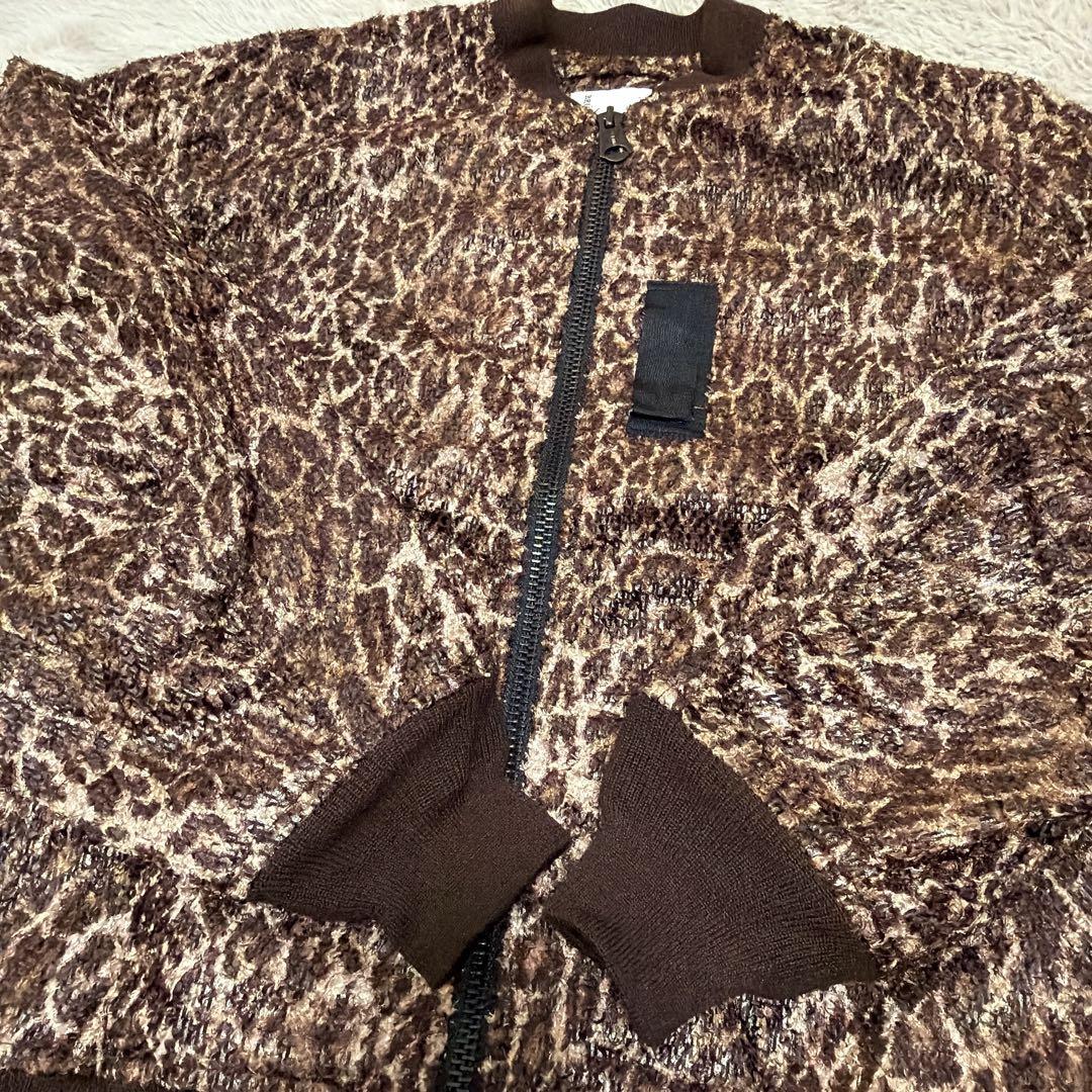 BRUNABOINNE レオパード ジャケット ブルーナボイン MA-1