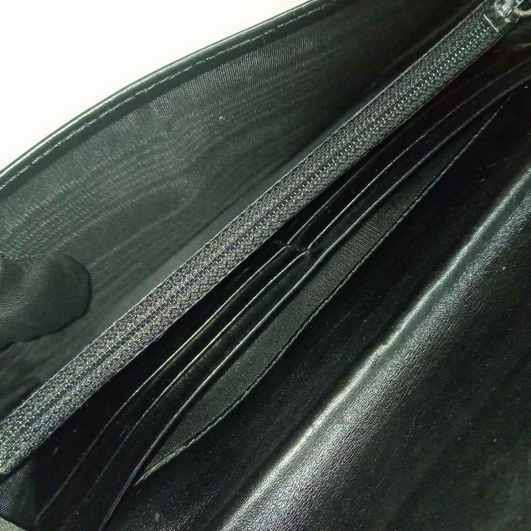 PRADA ブラックナイロン 薄型 長財布 折り財布 三角ロゴ メンズ