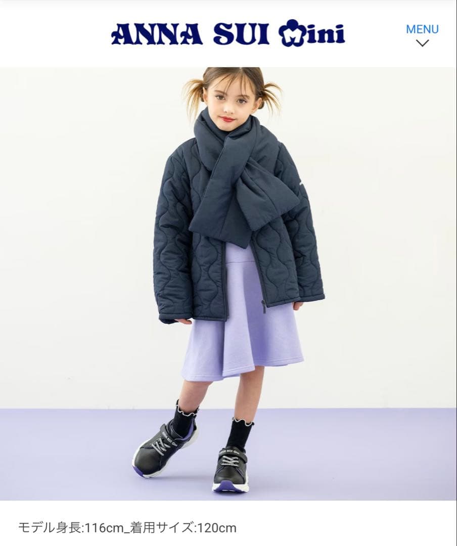 【アナスイミニ】150❤︎新品❤︎ コート＆マフラー＆ワンピース＆ニットセットアップ