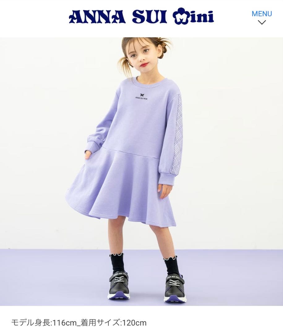 【アナスイミニ】150❤︎新品❤︎ コート＆マフラー＆ワンピース＆ニットセットアップ