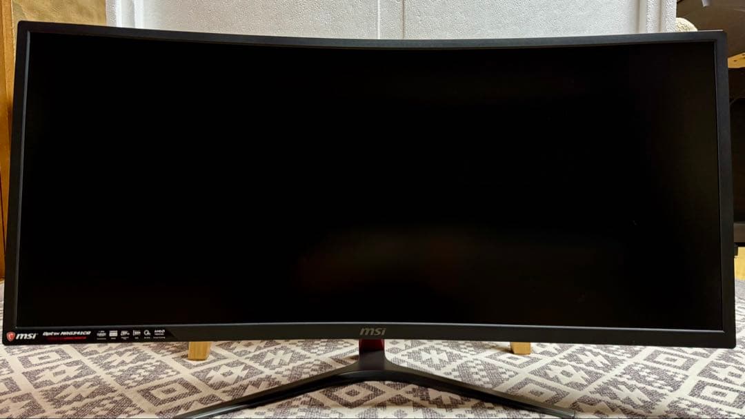 MSI MAG341CQ 湾曲 34インチウルトラワイドゲーミングモニター　中古