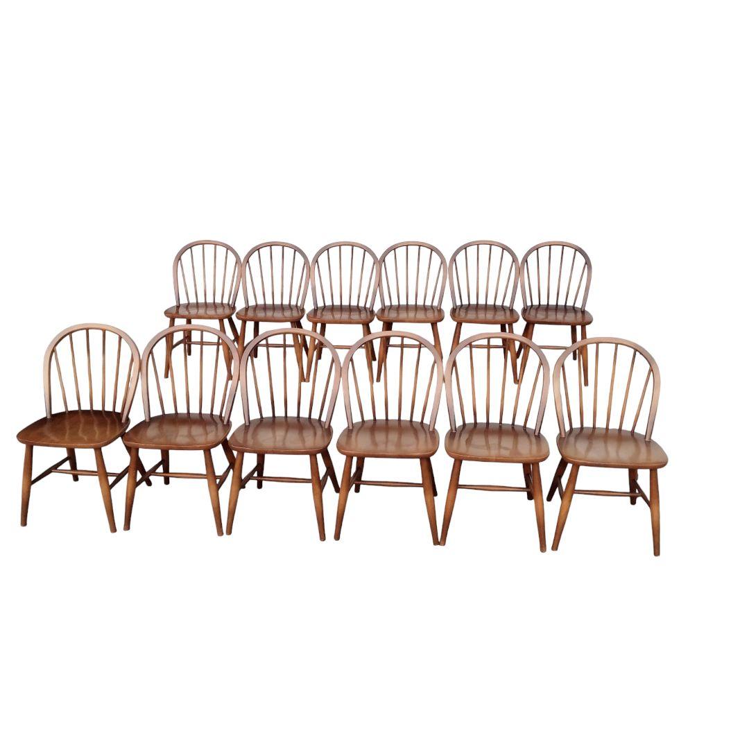 YIN灯日々専用【美品】飛騨産業　ウィンザーチェア　フープバック　12脚セット③