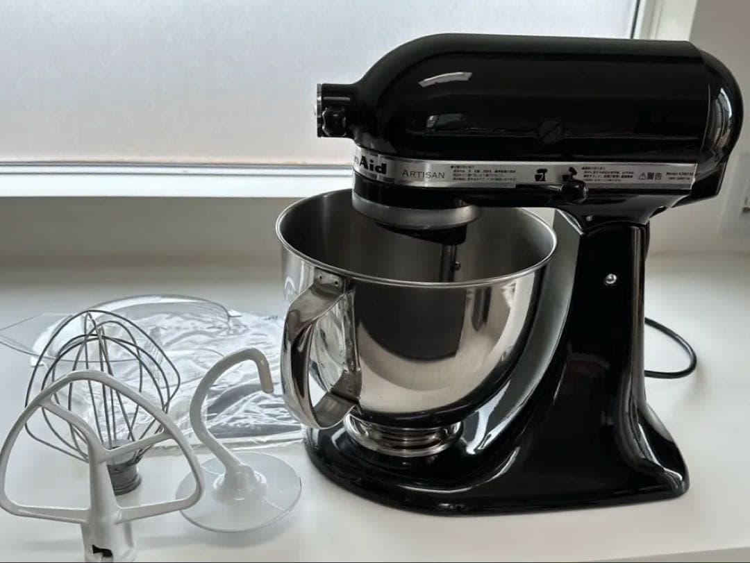 正規品KitchenAid スタンドミキサー KSM150OB黒