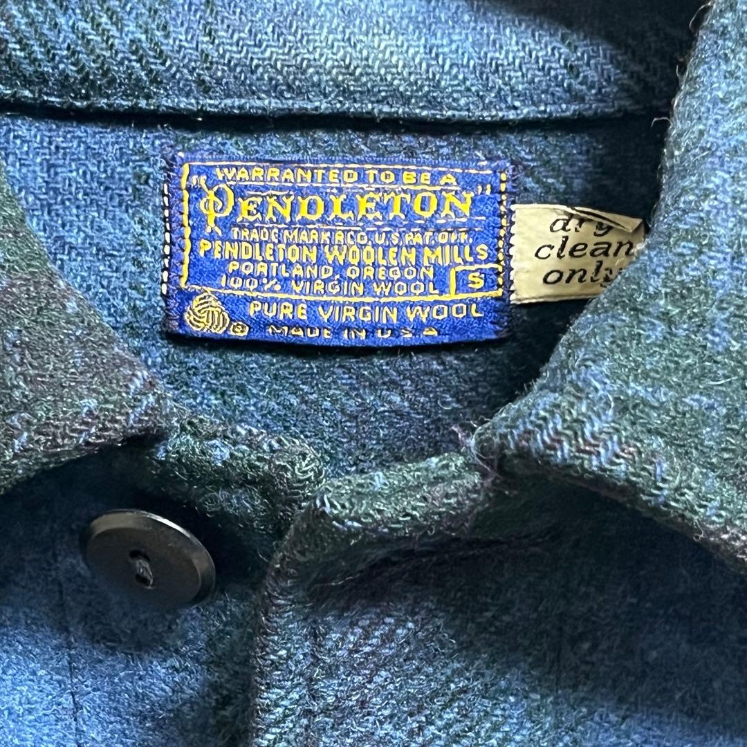 た*き様 1970年代　ペンドルトン　ウールチェックジャケット USA製　古着