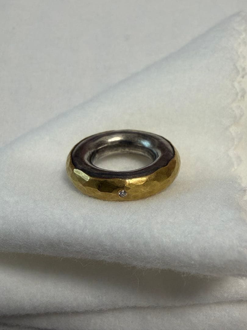 malcolm betts ペンダント ネックレス ゴールド×シルバー