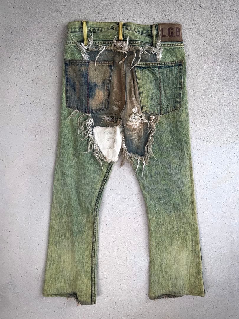 初期 希少 LGB CRAZY WOLF denim