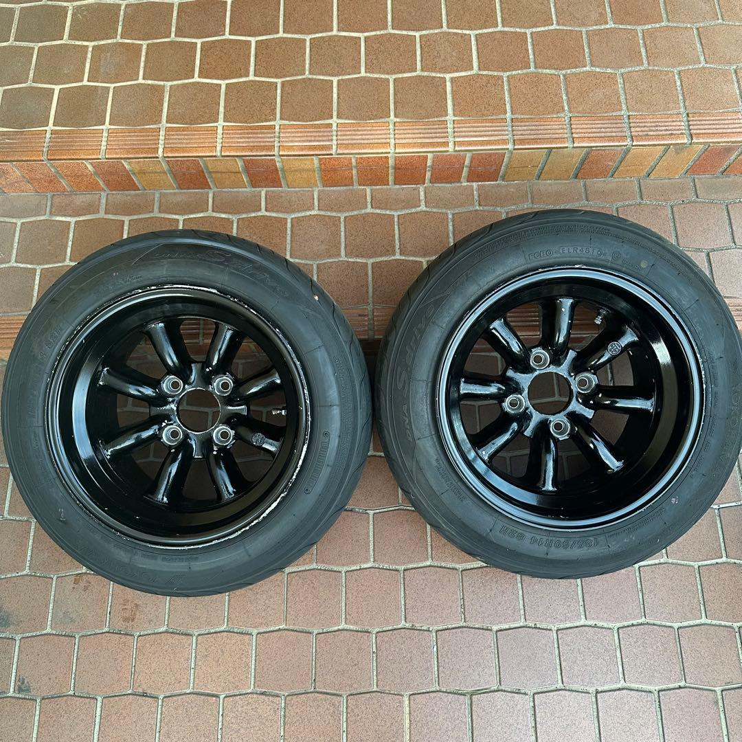②【当時物】RSワタナベ 14インチ 8.5J Rタイプ 2本セット