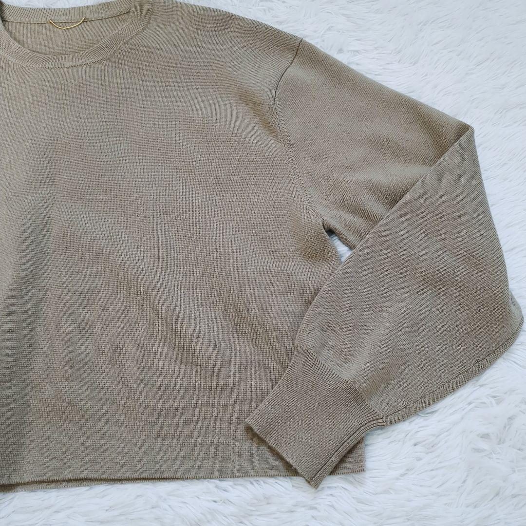 L'Appartement アパルトモン ショート丈 クルーネックニット 現行