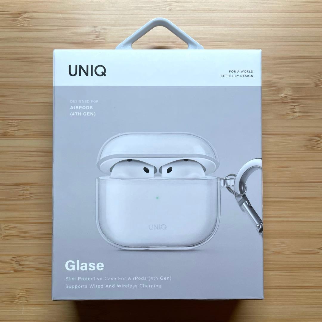 使用回数1回!国内正規店購入 Apple AirPod4 本体 ＋ クリアケース