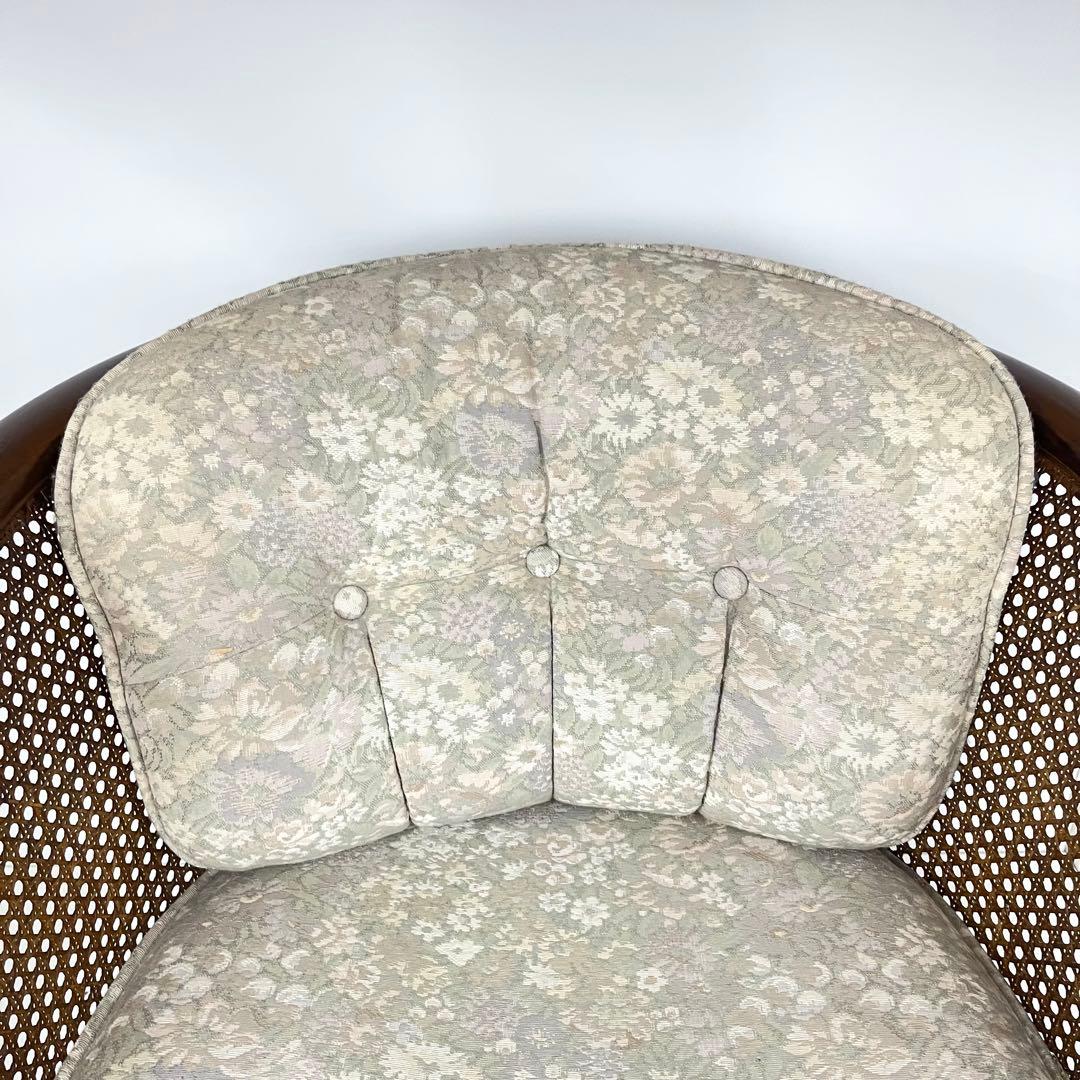 karimoku カリモク ソファ チェア イス コロニアル ラタン 肘掛け椅子