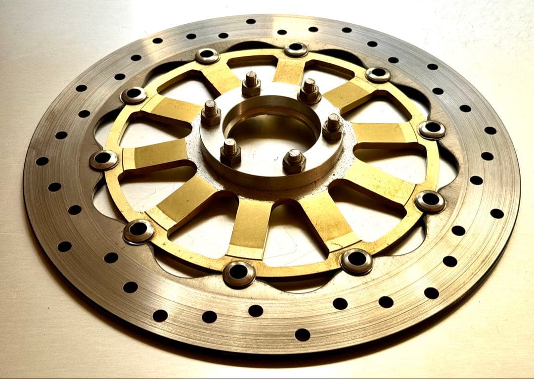 サンスター製 SR400用 社外フロントディスクローター 320mm 6穴 美品