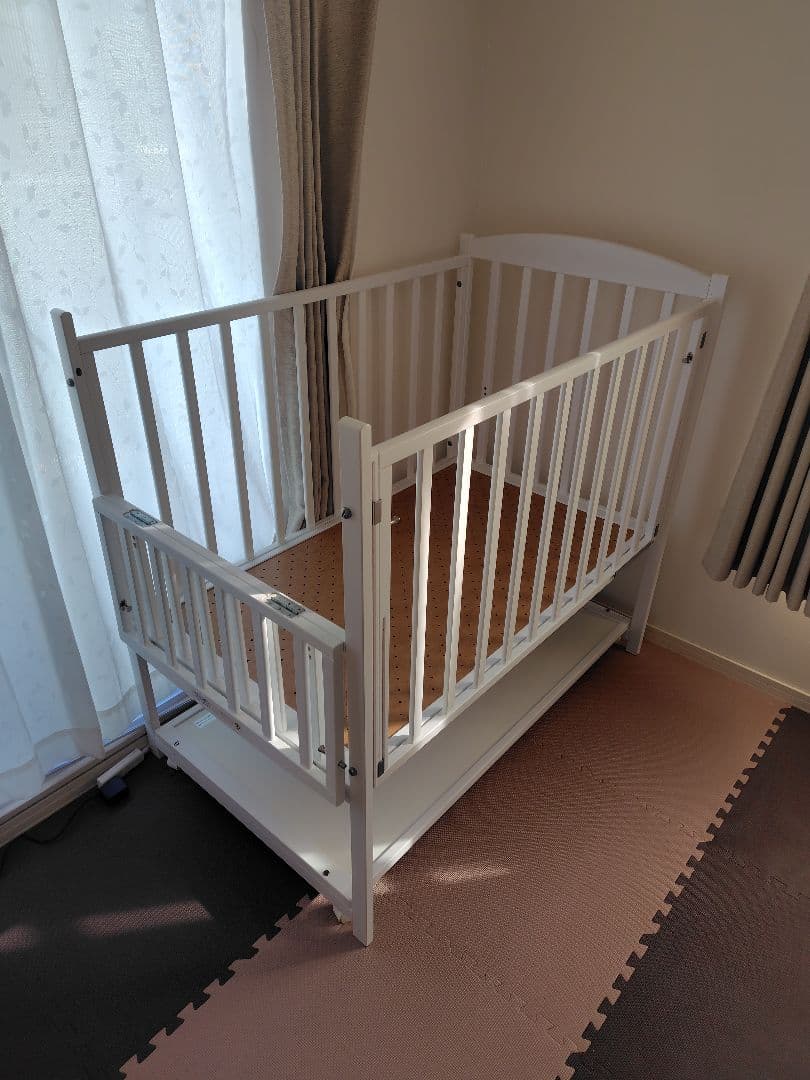 Katoji ハイタイプツーオープンベビーベッド　レギュラーサイズ