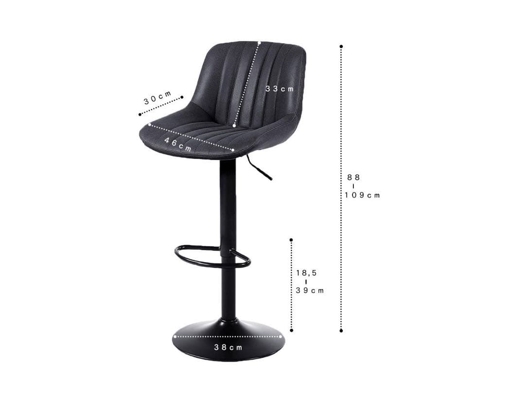 カウンターチェア　黒　2脚セット　ラスト1コ